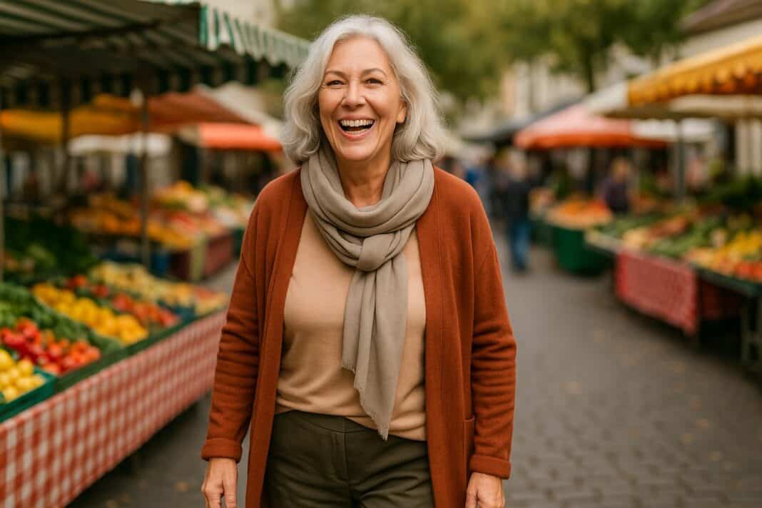 Lachend durchs Leben – Stilvoll und entspannt auf dem Wochenmarkt